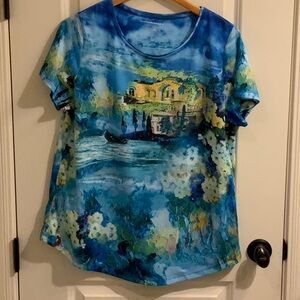 Allison Daley Blue Graphic Tee